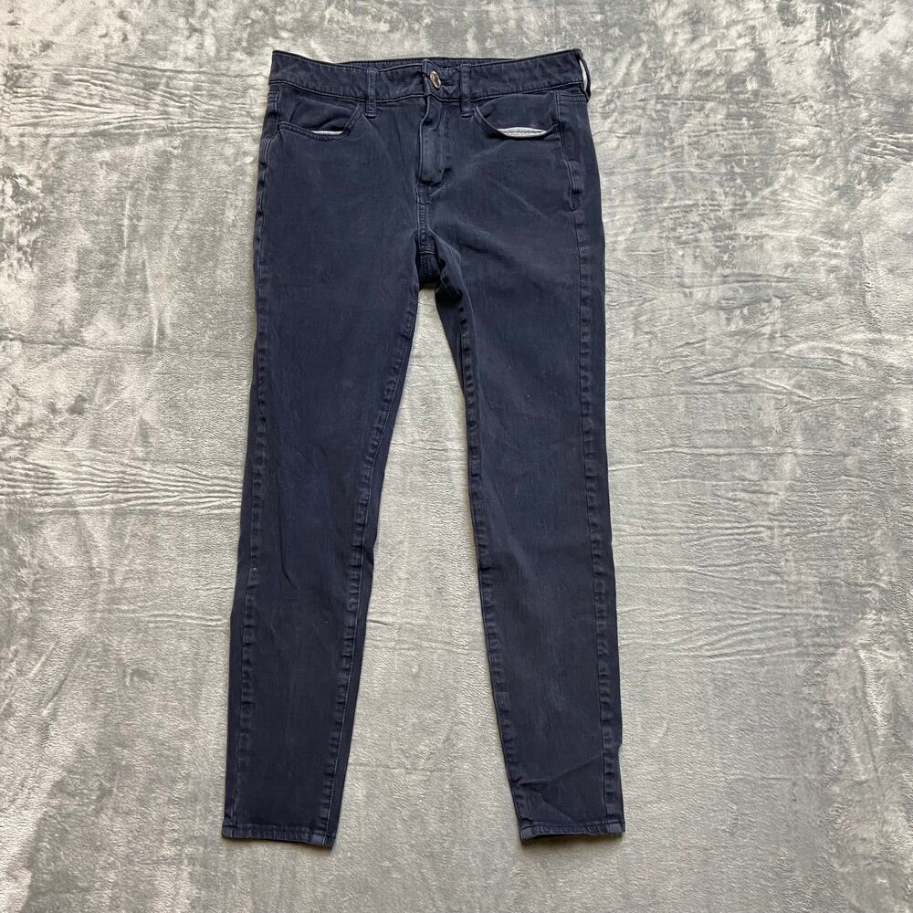 American Eagle Super Stretch X Hi Rise Jegging Women's Size 2 Short‎ Dark Blue
